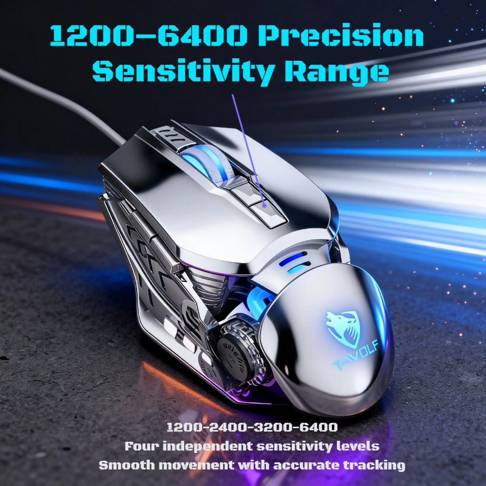 Programmable RGB Gaming Mouse Wired Ergonomic Pro-Grade with Turbo Click Multi-Mode DPI Sensitivity Dynamic RGB Lighting Forward Back Buttons USB Plug & Play for PC Laptop Mac Multiple Models