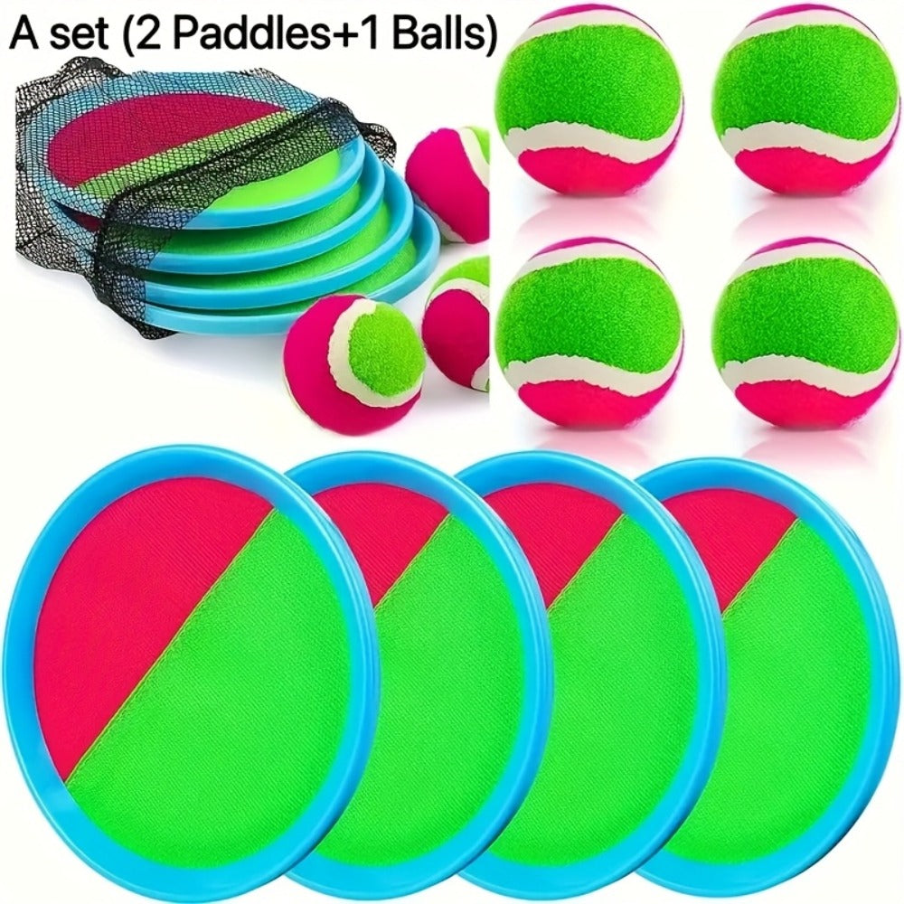 Sticky Ball Toss Game Set for Kids & Adults, Outdoor Target Game in 2-Ball or 4-Ball Sets