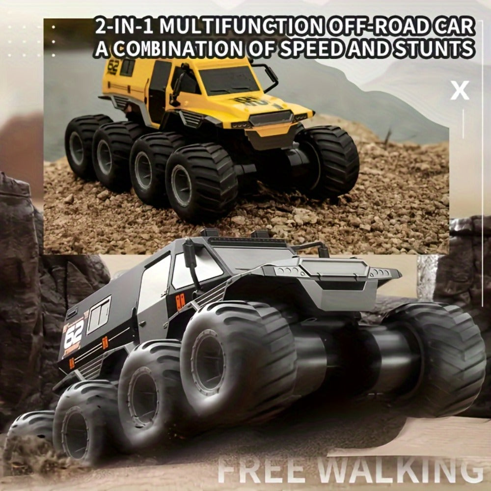 8-Wheel 4-Motor Amphibious RC Armored Truck for Land and Water