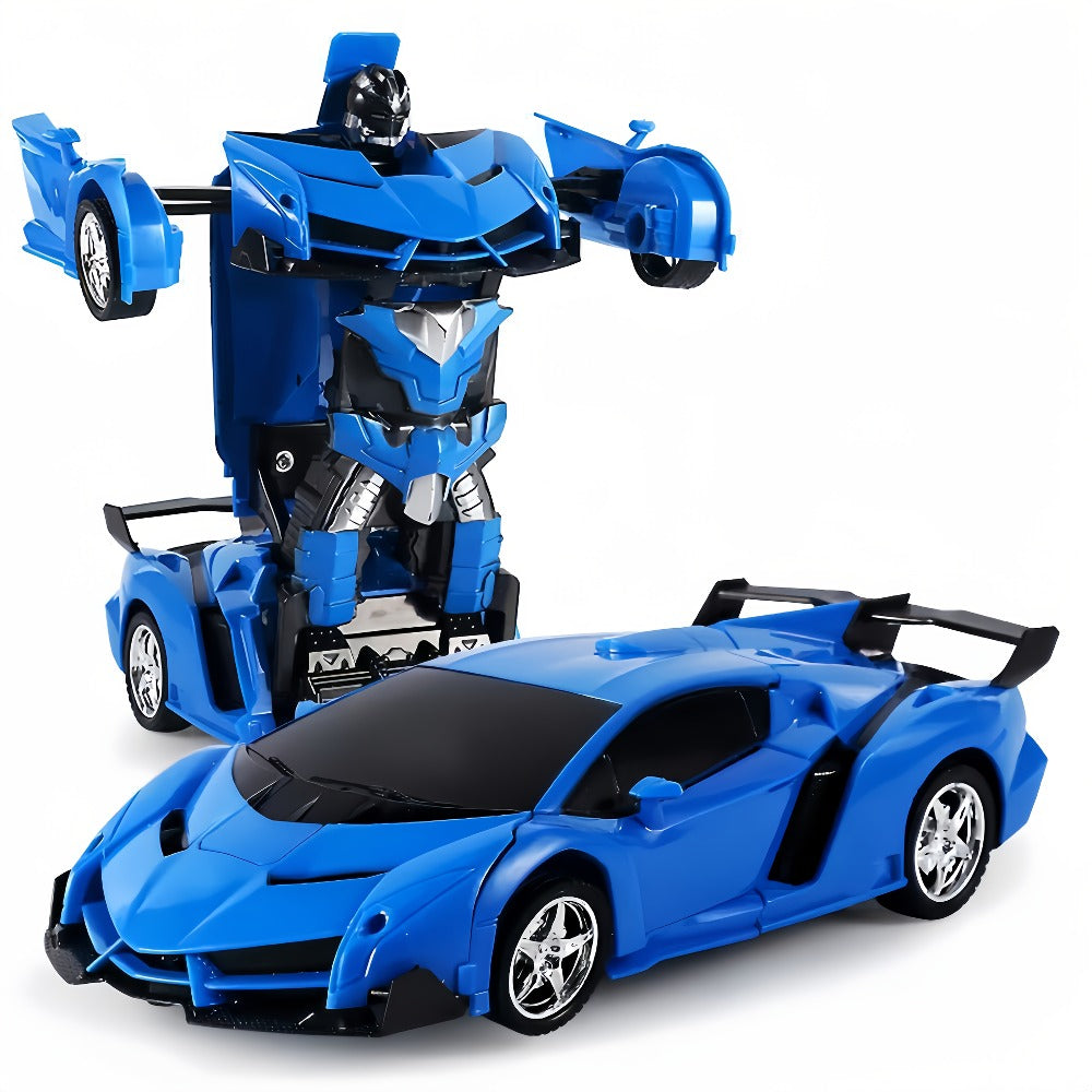 Transforming RC Robot Car, 2.4GHz One-Button Stunt Toy