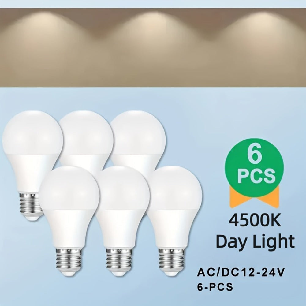 A19 LED Light Bulb 14W 1100 Lumens 4500K Daylight White 85+ CRI Non-Dimmable – E26 Base No Flicker High Brightness Bulb for Home Bedroom Office Kitchen Living Room Lamp, 6 Pack