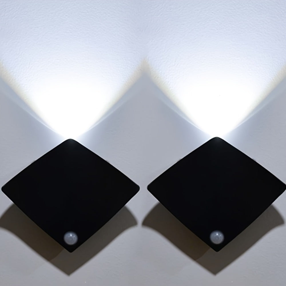 Magnetic LED Motion Sensor Wall Light USB Rechargeable – Wireless Night Light for Hallway, Stairs, Bedroom & Kitchen in White or Warm Light (1, 2 or 4 Pack)