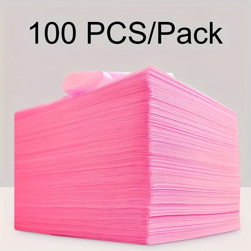 Disposable Bed Sheets 100 Pack Non-Woven Massage Table Cover Single Use Stain Resistant Spa Sheets for Massage Therapists Estheticians Salons Hotels Tattoo Artists White Pink