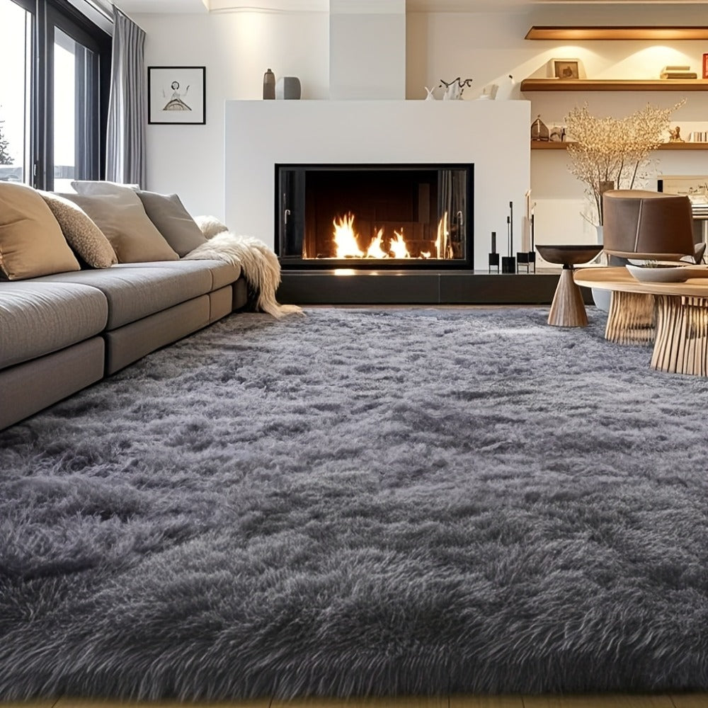 Fluffy Shag Area Rug 8x10 Feet – Ultra Soft Plush Non-Slip Large Living Room Rug, Fuzzy Bedroom Carpet for Teen Dorm, Study Room & Home Decor – Multiple Colors