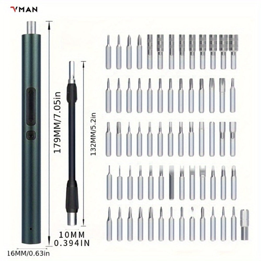 142-in-1 Electric Precision Screwdriver Tool Kit, Rechargeable Cordless Electric Screwdriver with 120 Bits & 22 Repair Tools, for iPhone MacBook PC Tablet PS4 Xbox Nintendo DIY Electronics Repair