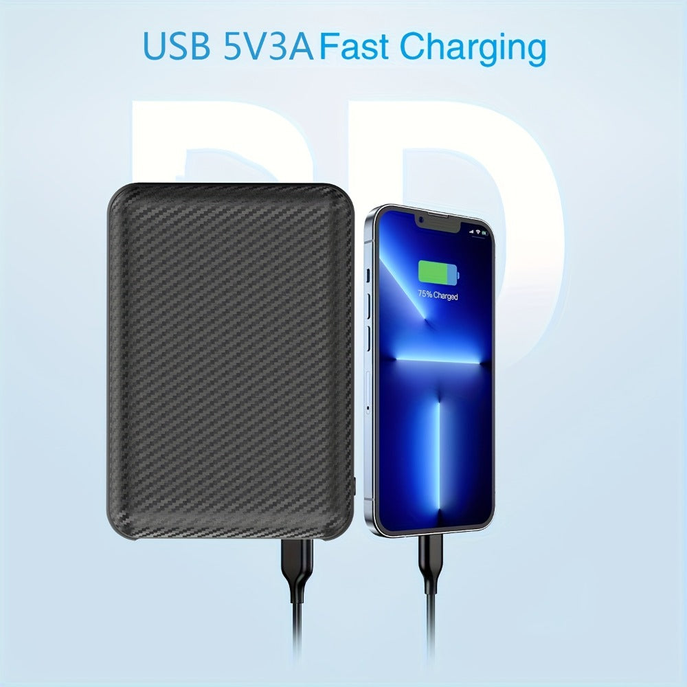 20000mAh Heated Vest Power Bank 5V 3A – Battery Pack for Heated Jacket, Scarf, Socks & Gloves, USB-C Input, Li-Polymer, Winter Heated Clothing Power Supply for Skiing, Hunting & Outdoor Work