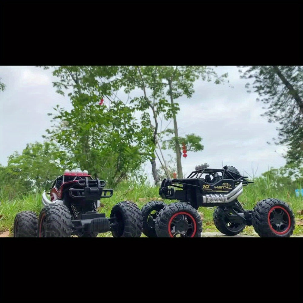 RC Off-Road Truck 4WD All-Terrain Remote Control Car, USB Rechargeable, 2.4GHz, Black or Red