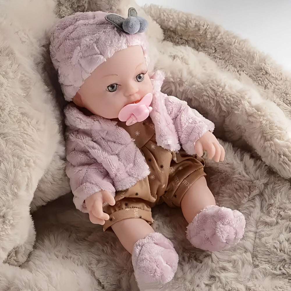 12-Inch Pink Reborn Baby Doll with Multiple Style Options