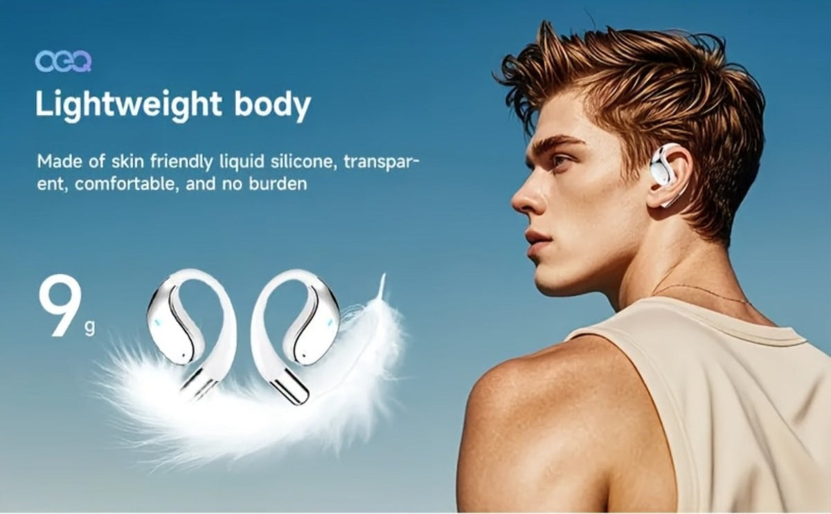 6-Mic AI Translation Bone Conduction Headset 144 Languages, Real-Time Translator Wireless Headphones, Meeting Notes Recording, Intelligent Noise Cancellation, Touch Control, Deep Bass, Open-Ear for Running Sport Business