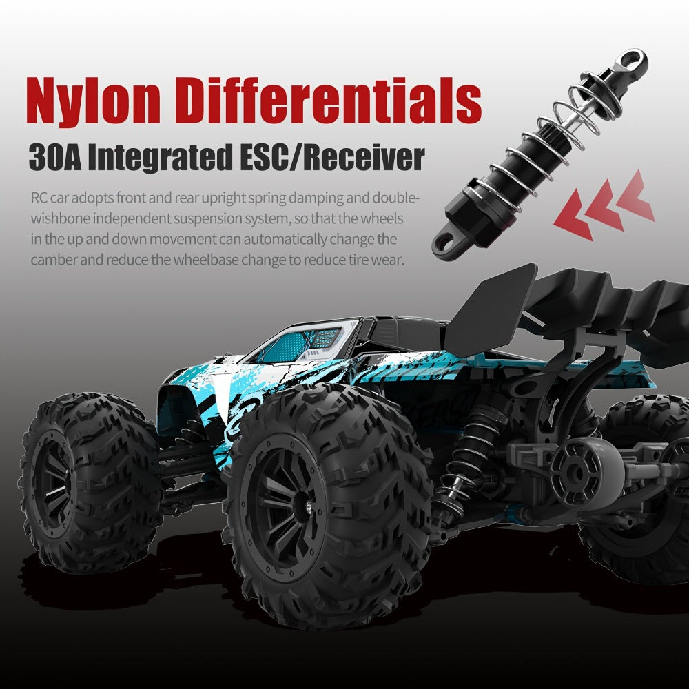 High Speed RC Car, 1:16 Scale 4WD Off-Road Car with RC390 Motor, 70KM/H Top Speed