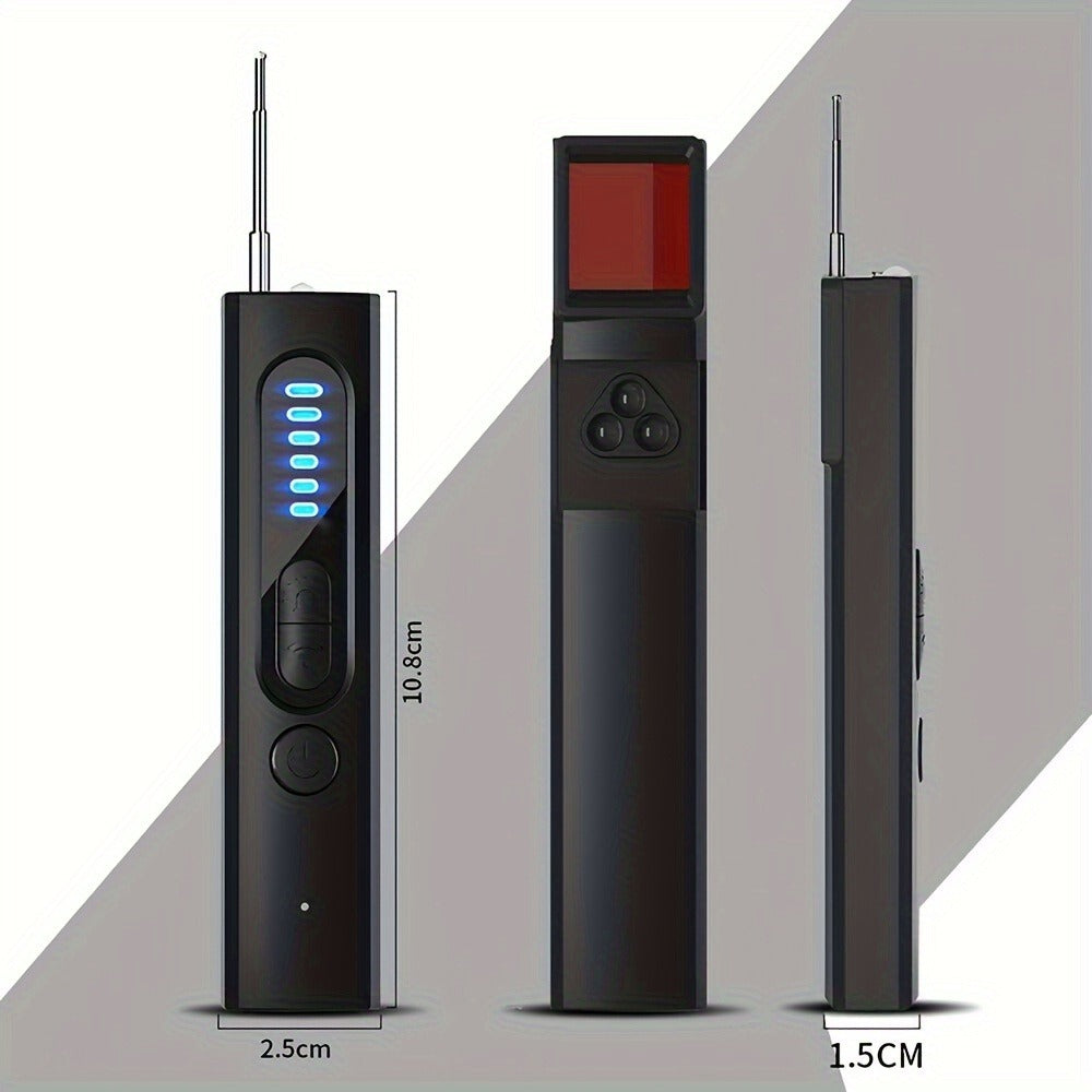 Hidden Camera Detector & Anti-Spy Bug Detector – Portable RF Signal Scanner Finds Wireless Wired GPS Pinhole Infrared Night Vision Cameras, Hotel Travel Privacy Security Device