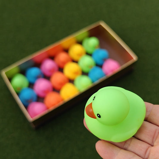 Mini Rubber Ducks 72-Pack, Assorted Colors for Bath Time & Parties