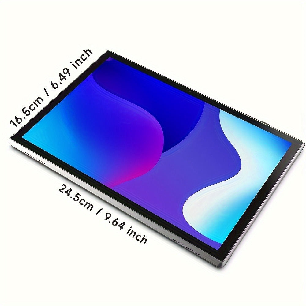 Rockchip Android 14 Tablet 10 Inch 4GB RAM 32GB ROM 1TB Expandable Quad-Core Dual-Band WiFi IPS Touchscreen Stereo Speakers Lightweight Tablet PC for Reading Gaming Streaming Entertainment Black