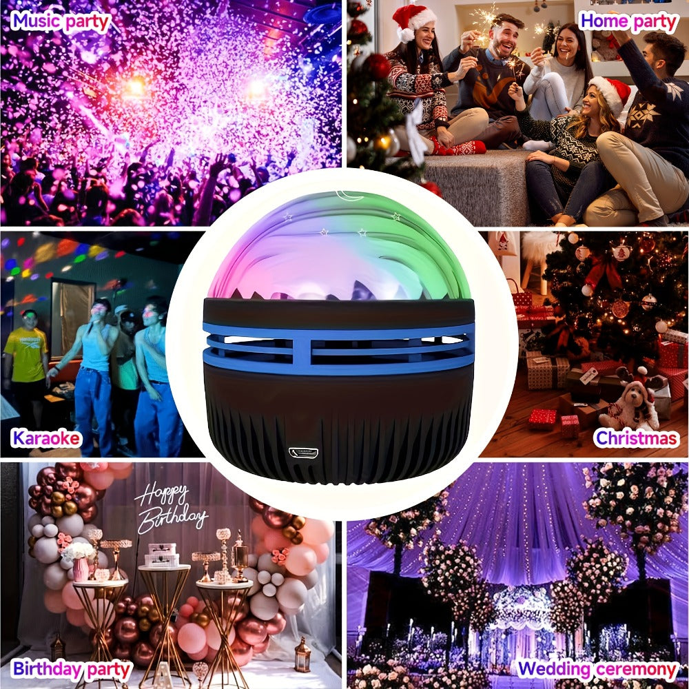 Aurora Borealis Star Projector with Remote – 7 Lighting Effects Galaxy LED Night Light for Bedroom, Camping, Wedding, Party, Halloween & Christmas Decoration