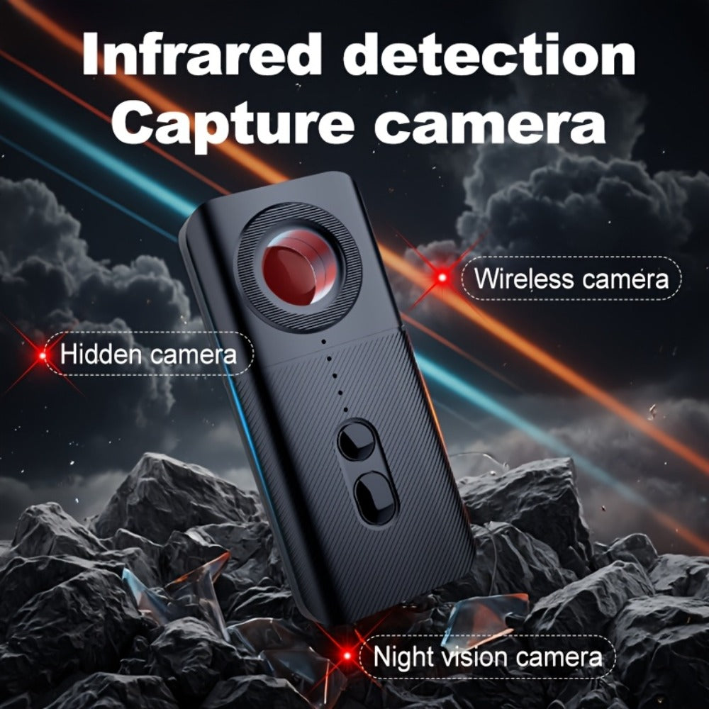 T3 Anti-Spy Detector Universal Hidden Camera & GSM Bug Finder with Night Vision, LED Display, GPS Tracking Detection, Anti-Aiming & USB Rechargeable Battery – Wireless Camera & Hidden Device Scanner