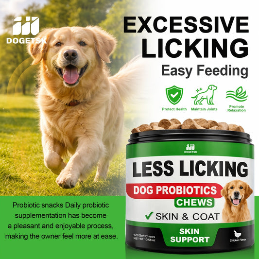 Dog Probiotic Soft Chews in Chicken Flavor, 120-Count Supplement