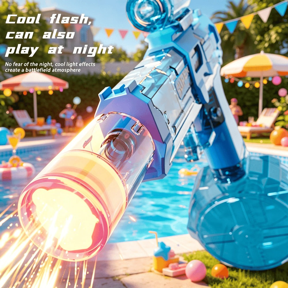 Light Up Water Spray Toy for Kids, 2-Pack with LED Lights & Sound Effects