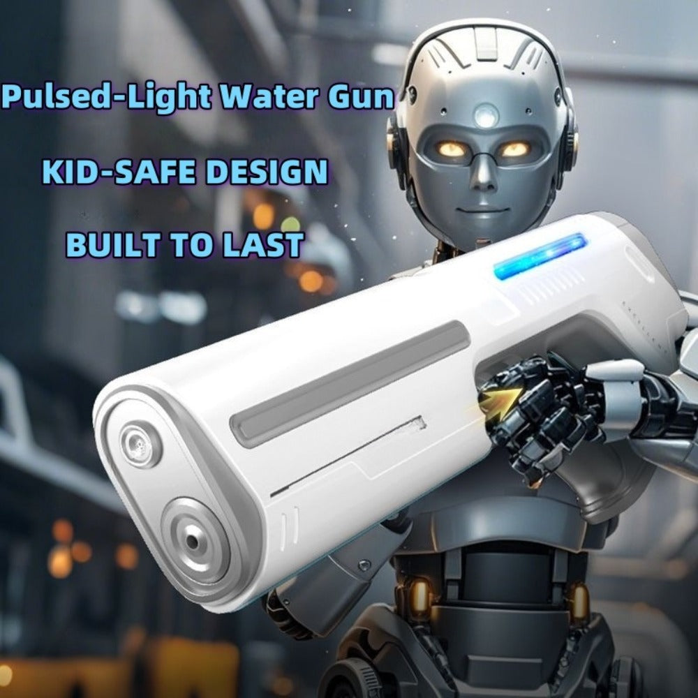 Electric Water Gun for Kids & Adults – LED Pulse Light Auto-Fill USB Rechargeable Squirt Blaster, 40ft Long Range Rapid-Fire, Pool Beach Backyard Summer Toy