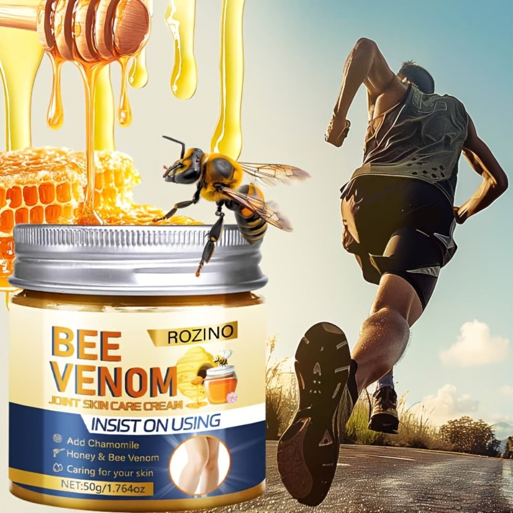 Vitamin C & Glycerin Bee Venom Joint Cream 2PCS 50g Each – Brightening Deep Moisturizing Body Cream for Dry Rough Skin on Arms Legs Knees Ankles Elbows, Smoothing Skin Care for Women Men