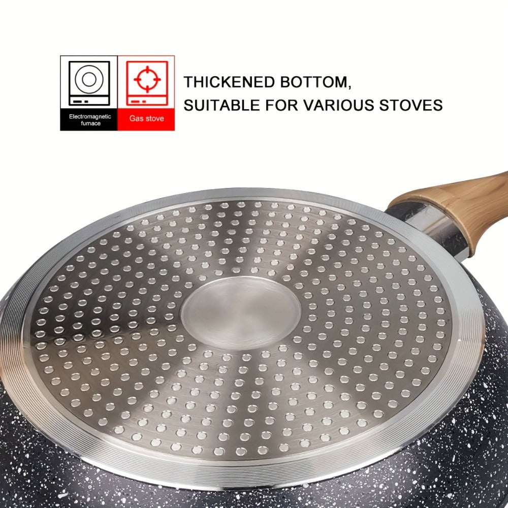 Non-Stick Frying Pan Set 3-Piece 7 9.5 11 Inch – Dishwasher Safe Skillet Set with Insulated Handle | Induction Compatible Home Kitchen Pans in Beige Grey & Black | Durable Even-Heating Cookware