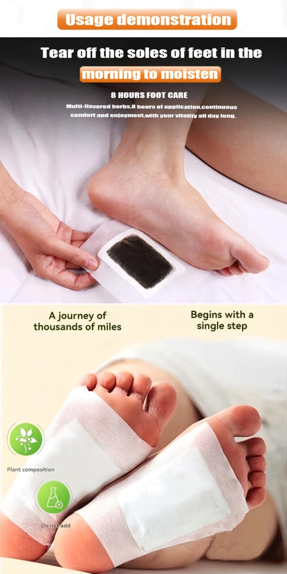 Foot Detox Pads 30 Pack Bamboo Vinegar Ginger Powder Natural Plant Ingredient Deep Cleansing Moisturizing Patches – Overnight Foot Massage Relaxation for Home Office Travel, Self-Care Wellness Gift