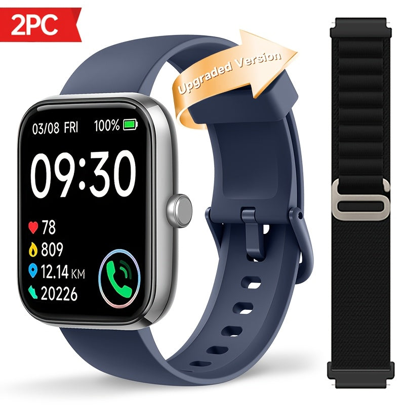 Fitness Tracker Smartwatch with Alexa Built-in FAWEIO 1.95" Large Display, Wireless Calling, 100+ Sport Modes, Pedometer Heart Rate Sleep Blood Oxygen, Compatible with iPhone & Android – Smart Watch for Men Women 11 Colors