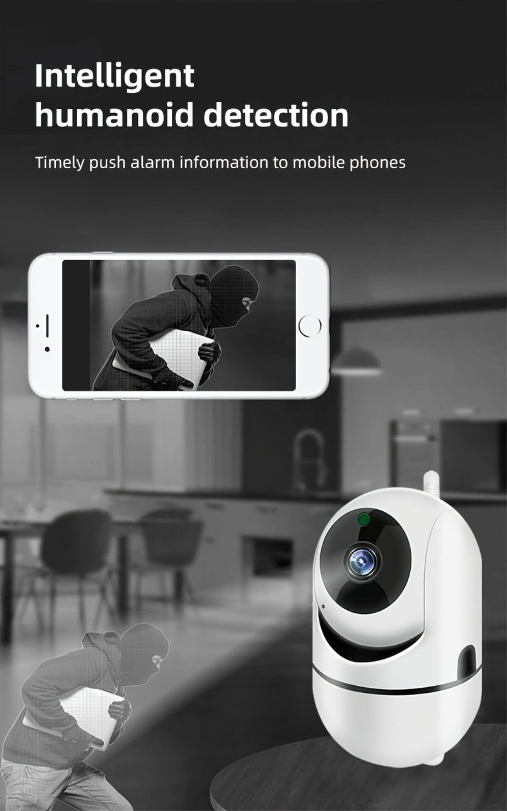 1080P Indoor Security Camera WiFi with Night Vision & Motion Detection – Two-Way Audio, Remote Viewing, Baby Monitor, Pet Cam, Home Surveillance Camera No Subscription