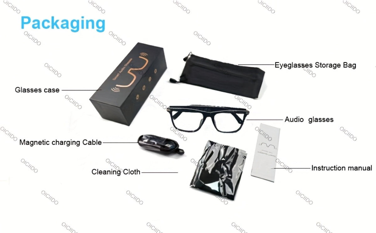 AI Smart Glasses with Real-Time Translation for 160+ Languages, ChatGPT Voice Assistant, HD Calls & Hi-Fi Music – Open-Ear Audio Glasses for Men & Women