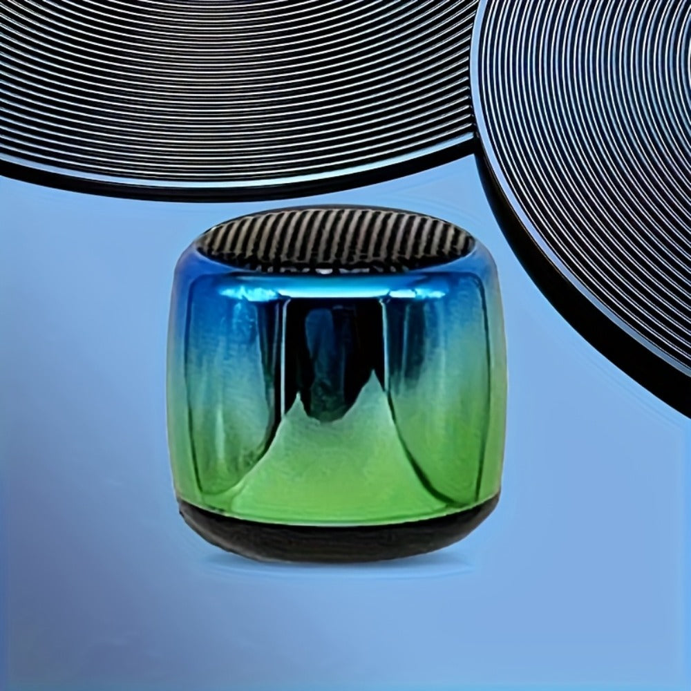 Thumb-Sized Mini Wireless Bluetooth Speaker with Built-In Mic, TWS Pairing, 360° Stereo Surround Sound, Multiple Color Options for Music Podcasts Travel and Outdoor Use