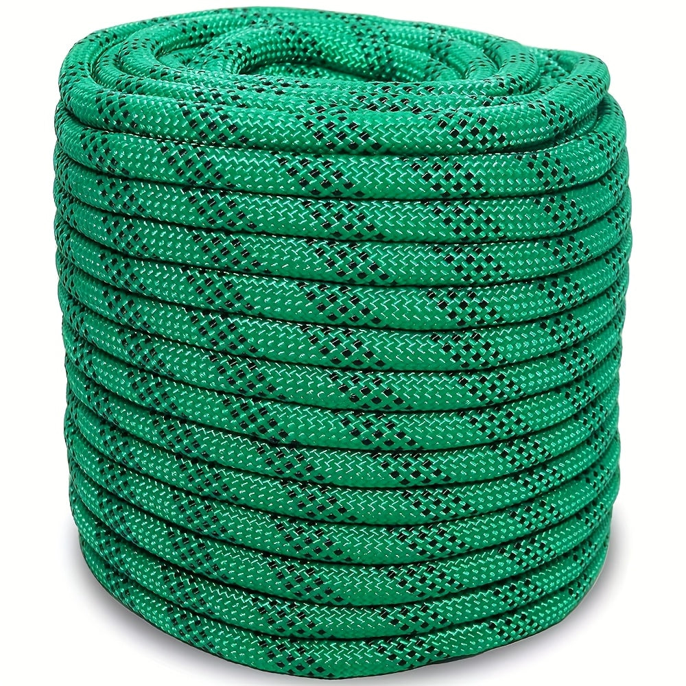 Double Braided Nylon Rope 1/2 Inch Heavy Duty Polyester – 100ft 150ft 200ft Multi-Color for Anchoring Towing Cargo Sailing Dock Lines & Outdoor Use
