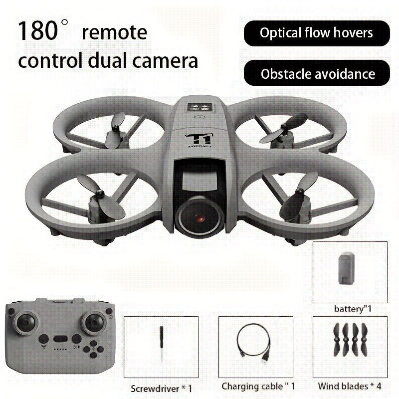 RC Drone with 4K Camera Dual Batteries Optical Flow Auto Hover Anti-Collision One-Key Return WiFi FPV Real-Time Video | Long Endurance Remote Control UAV for Kids Adults Beginners | Birthday Gift