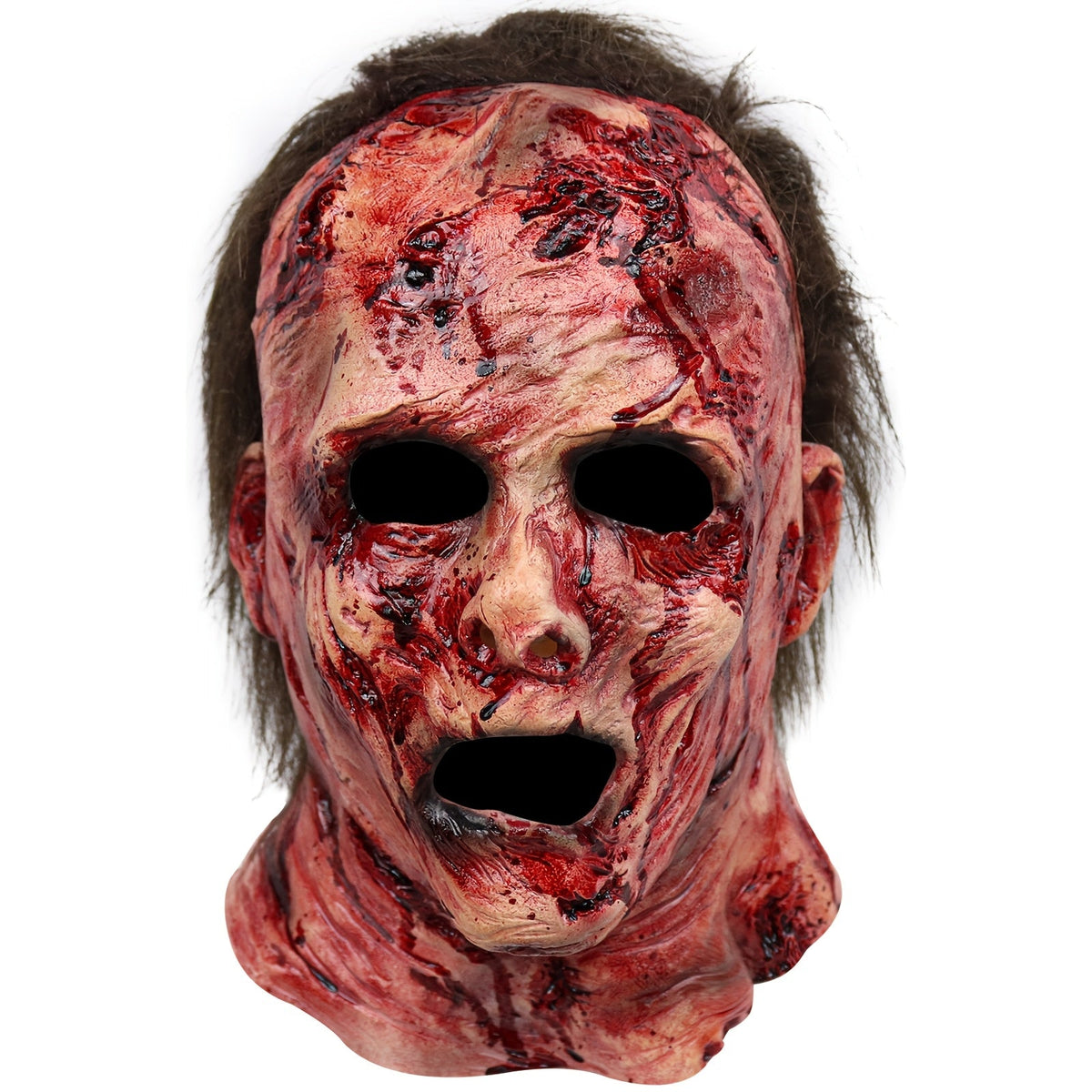 Halloween Latex Mask Scary Skull Bloody Decayed Face Horror Mask for Adults Cosplay Rave Party Stage Show Haunted House