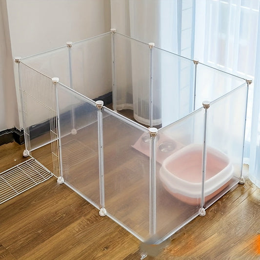 Modular Indoor Pet Playpen, 10 or 12 Panels with Door and 16-Panel Option