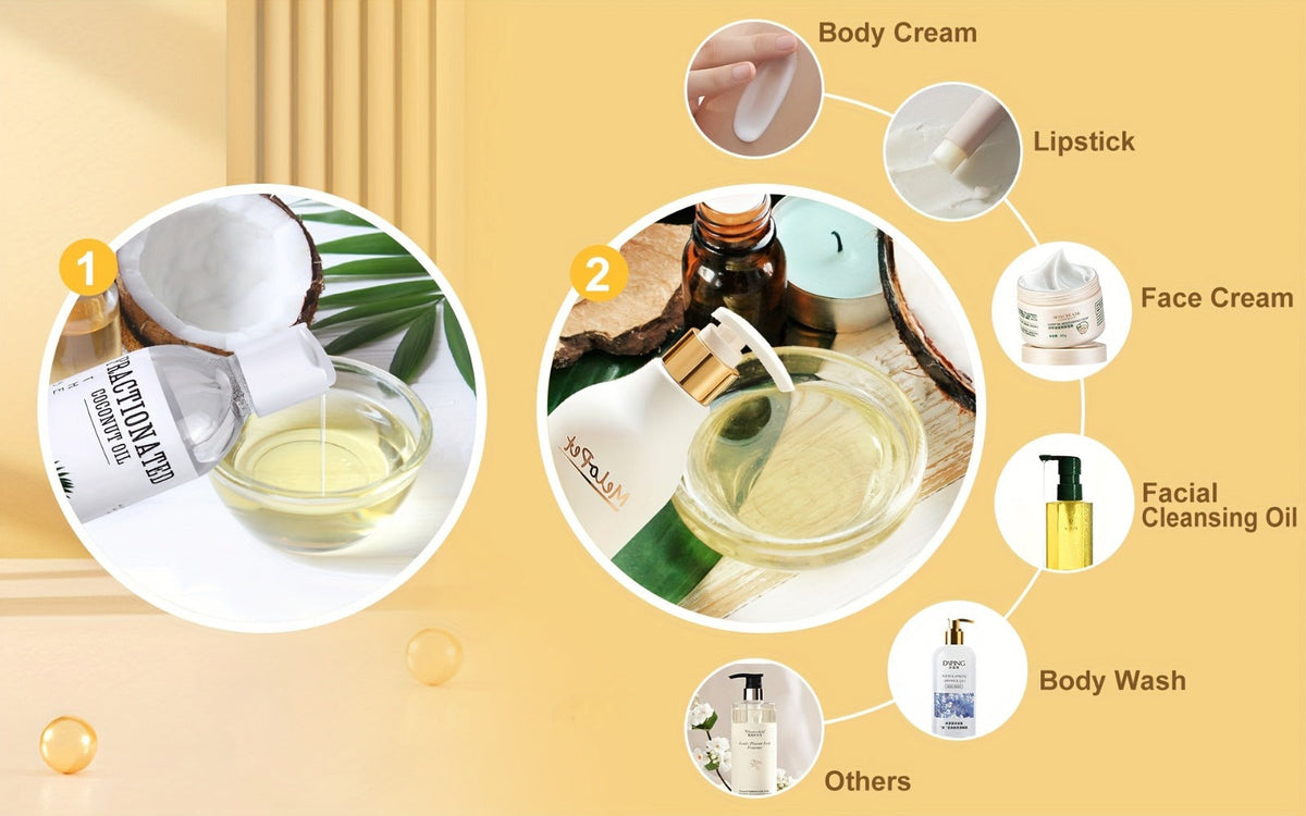 Fractionated Coconut Oil 2-Pack 7.5 fl oz Each — 100% Pure Carrier Oil for Massage, Hair & Body, Lightweight Moisturizing Body Oil, Vegan Fragrance-Free Formula, All Skin Types, Unisex Skincare