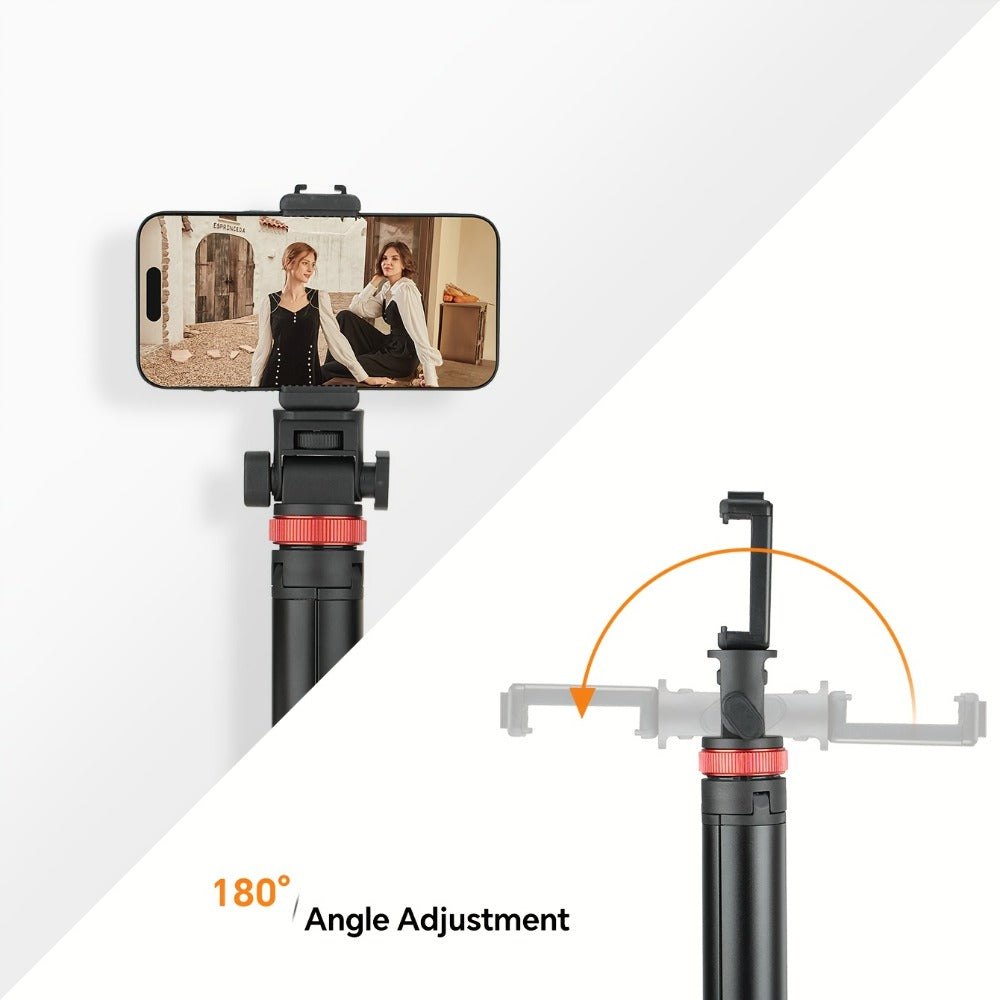83 Inch Tall Phone Tripod Adjustable with Wireless Remote & Stable Base – Upgraded Extra-Tall Retractable Stand for iPhone 17/15/14, Android & Camera, Live Streaming, TikTok & Short Video Content