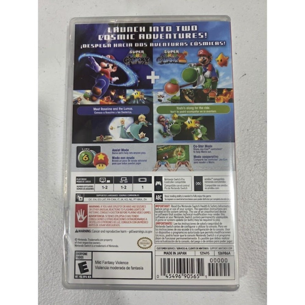 Super Mario Galaxy 1 & 2 Nintendo Switch 2025 – 2-Game Bundle for Nintendo Switch & Switch 2, US Edition, Multilingual, Classic Space Adventure Platformer, Great Gift for Kids & Fans