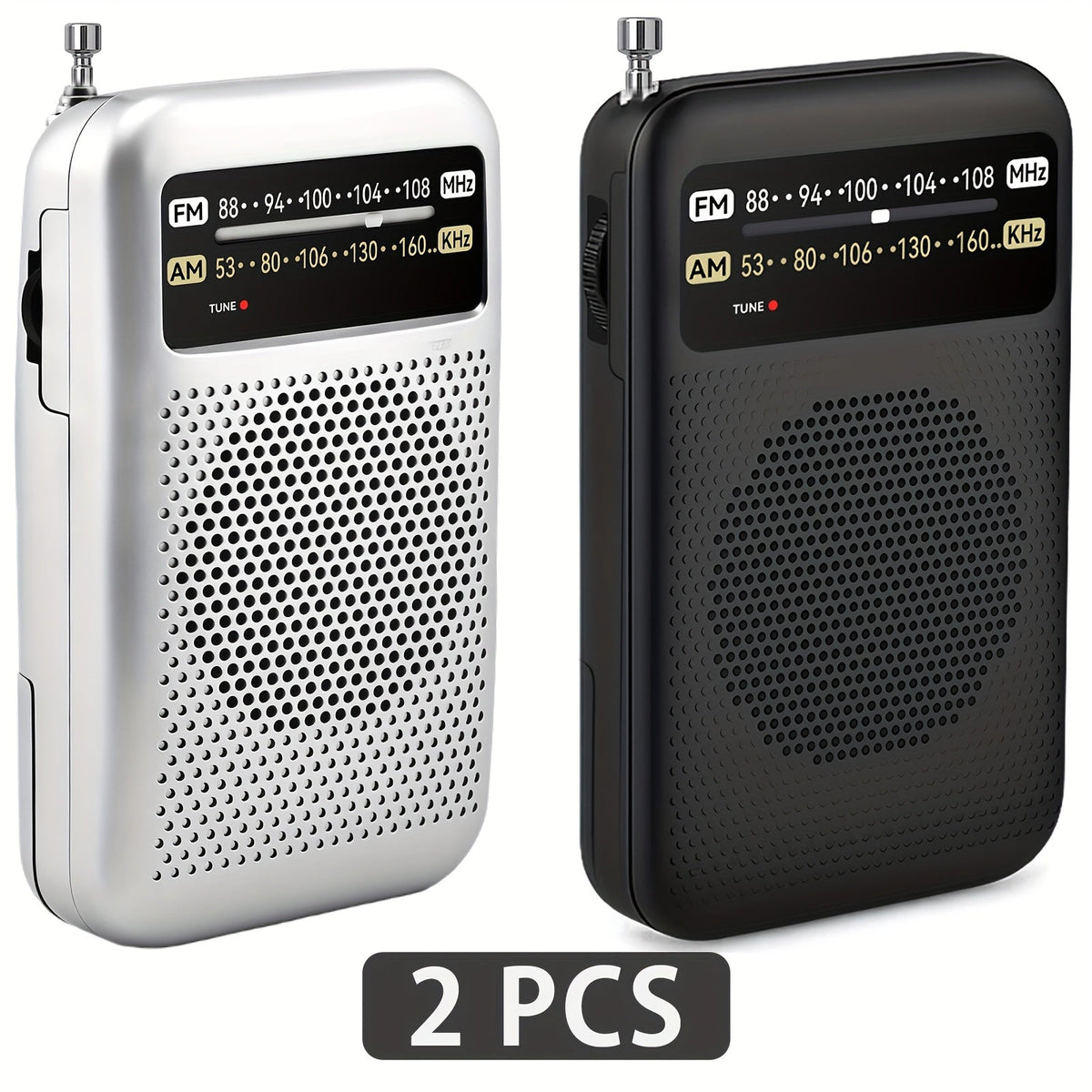 Qoosea Portable AM FM Radio with Long-Distance Reception, Handheld Transistor Radio with Crystal Clear Speaker, Battery Operated 2AA – Compact Emergency Radio for Outdoor, Camping, Travel, Home & Disaster Preparedness
