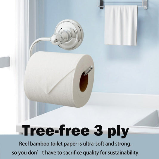 Bamboo Toilet Paper, 3-Ply, 300 Sheets per Roll, 24-Roll Pack