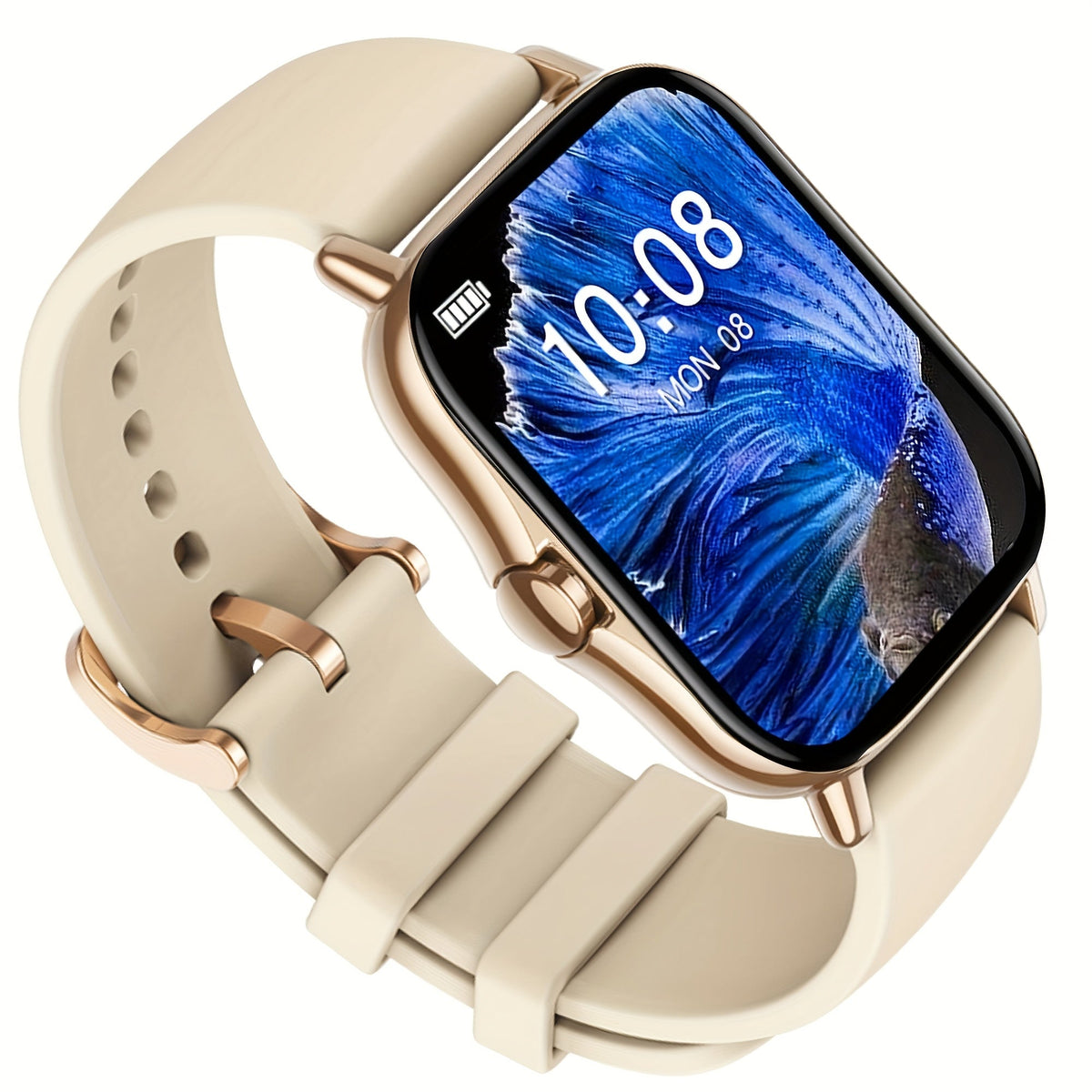 Large Screen Smart Watch with HD Voice Calling, Unisex Bluetooth Smartwatch, Message Reminder, Multiple Sport Modes, Heart Rate Sleep Tracker, Compatible with iPhone & Android – Outdoor Daily Wear Gift Watch 8 Colors