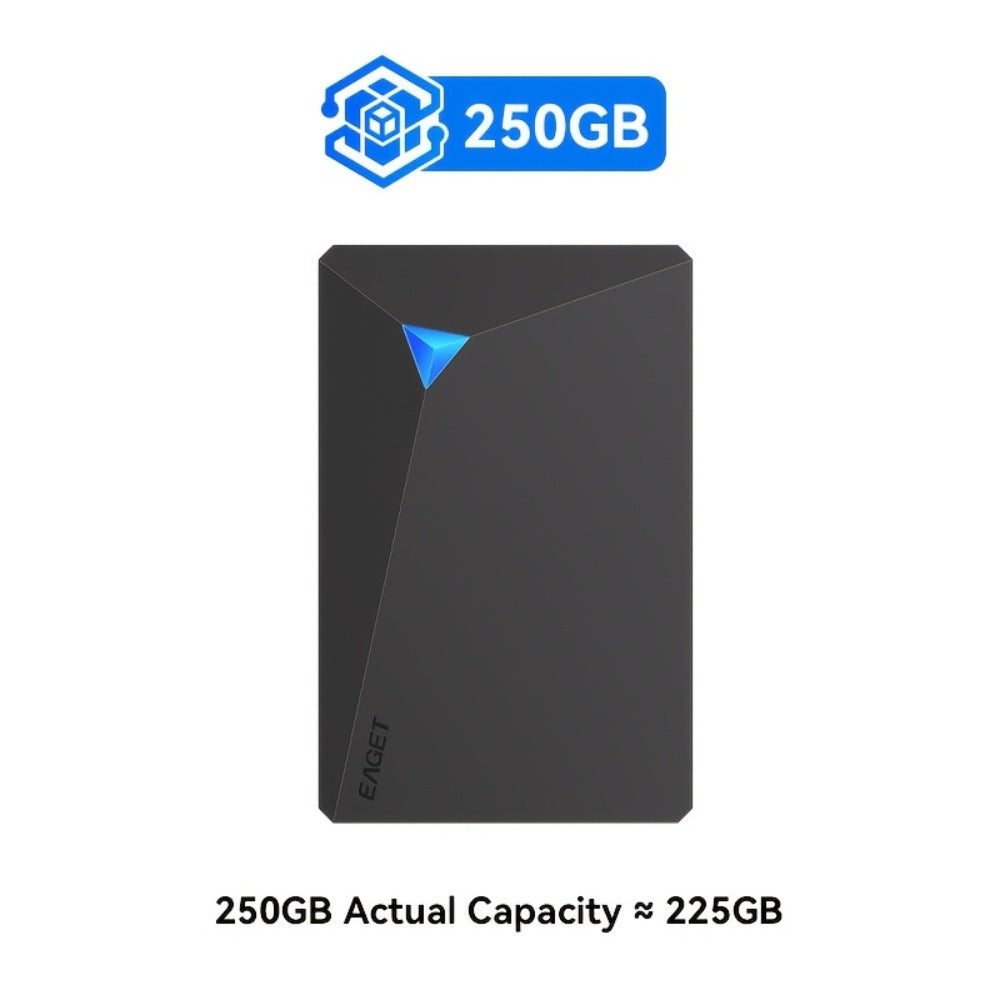 Portable External Hard Drive 250GB 500GB High Speed USB for PC Mac Laptop PS4 Xbox One – NTFS Plug and Play Video Music Photo Backup Storage Hard Disk Drive