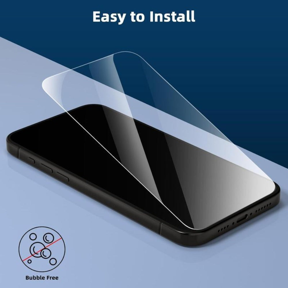 iPhone Screen Protector & Camera Lens Protector 8-Pack – 4 Tempered Glass Screen + 4 Camera Lens, HD Clear, Anti-Scratch, Bubble-Free, Compatible with iPhone 17 / 16 / 15 / 14 / 13 / 12 / 11 Pro Max