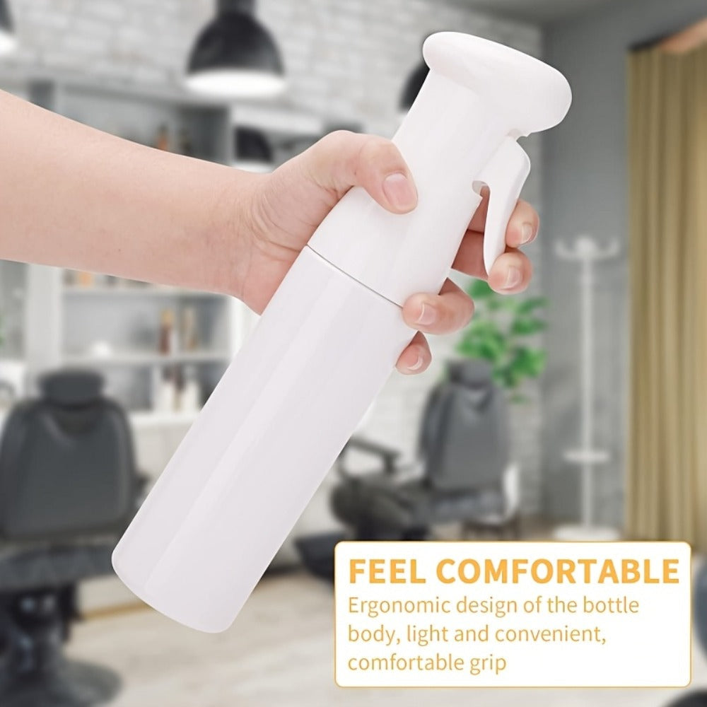 Fine Mist Spray Bottle 300ml Frosted Anti-Slip BPA Free Barber Hair Spray Water Bottle for Curly Hair Styling Salon Skincare Plant Misting Gardening Gradient Color Professional Spray Bottle
