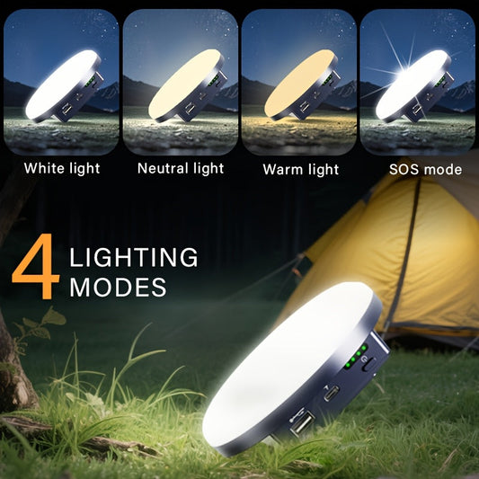 Rechargeable LED Camping Lantern, USB Charging with Dimmable Light and 18650 Battery