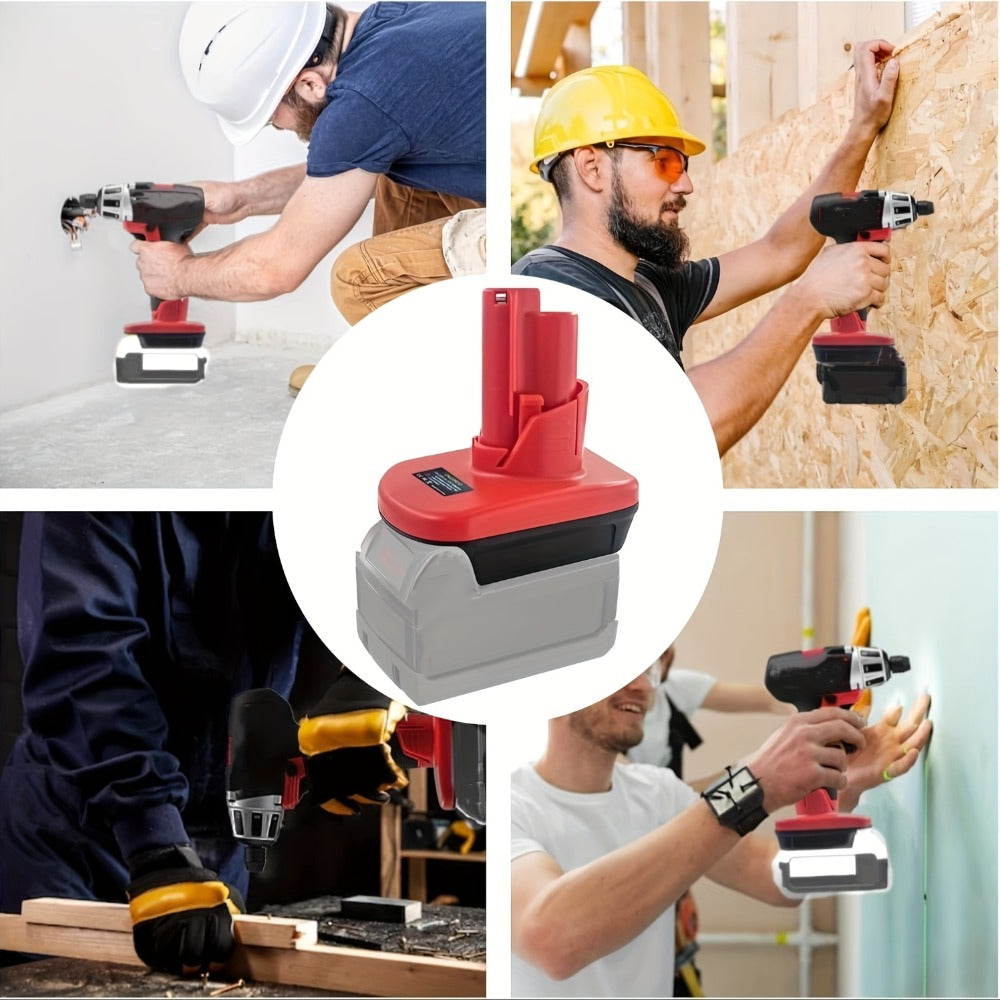 Battery Adapter Converter for Dewalt 20V & 18V Red Tools Li-ion Battery to 12V Power Tool Replacement – Lithium Ion Compatible Adapter