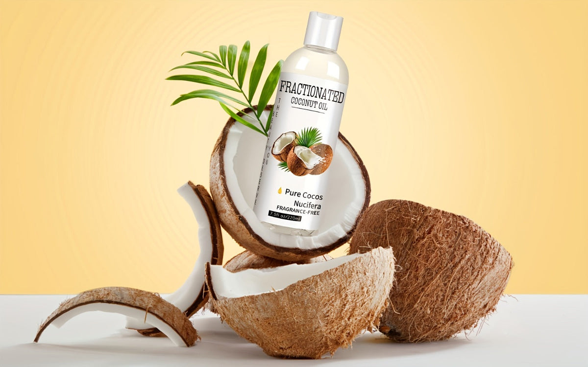 Fractionated Coconut Oil 4-Pack 7.5 fl oz Each – Pure Vegan Carrier Oil for Skin & Hair, Lightweight Moisturizer, Massage Oil, Fragrance-Free, Essential Oil Blending, DIY Skincare Body Oil