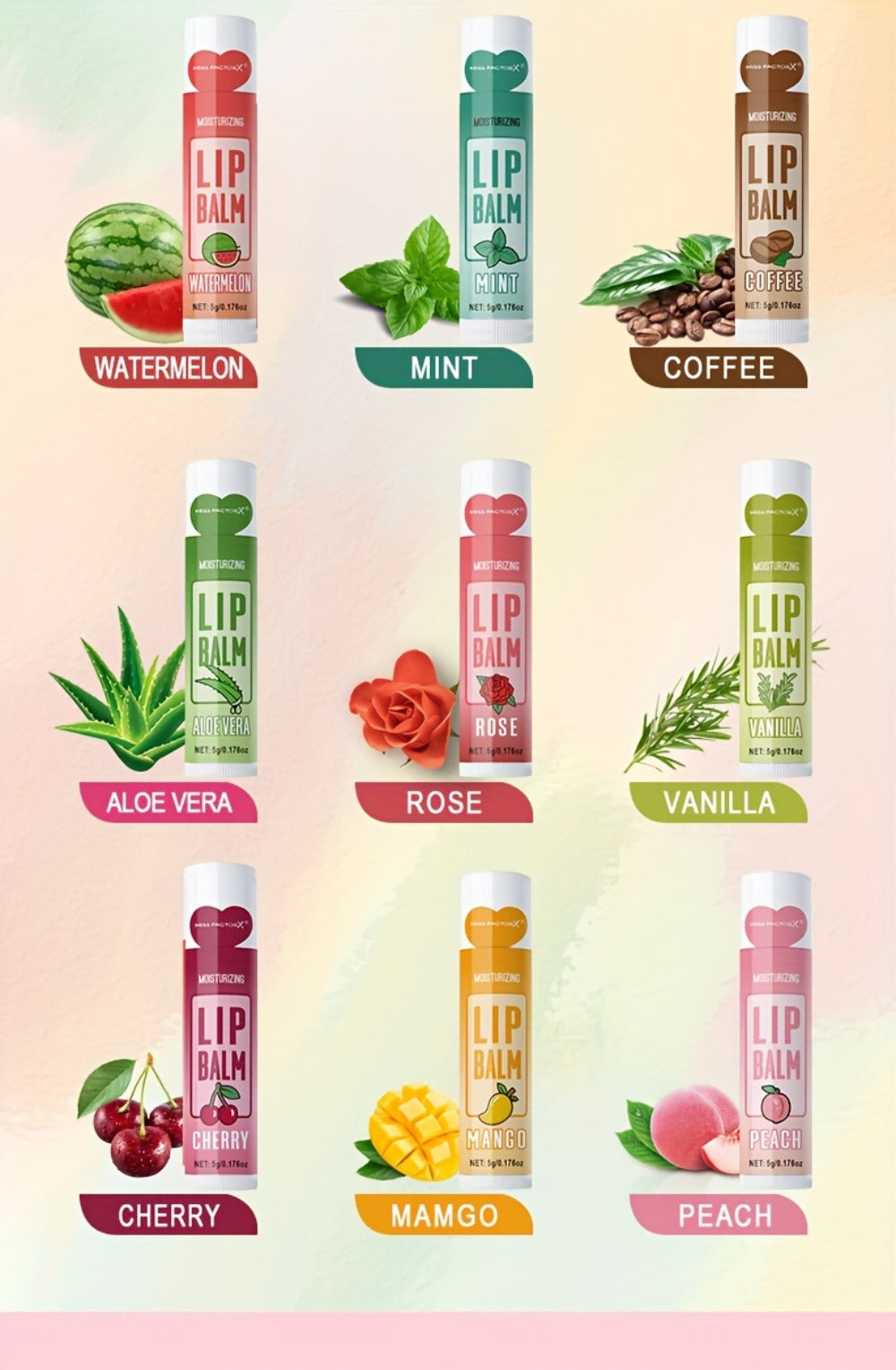 Lip Butter Set 12 Pieces Fruity Scent - Hypoallergenic Glycerin Formula, Glossy Hydrating Lip Balm for All Skin Types, Unisex Daily Lip Care, Valentine Gift for Women