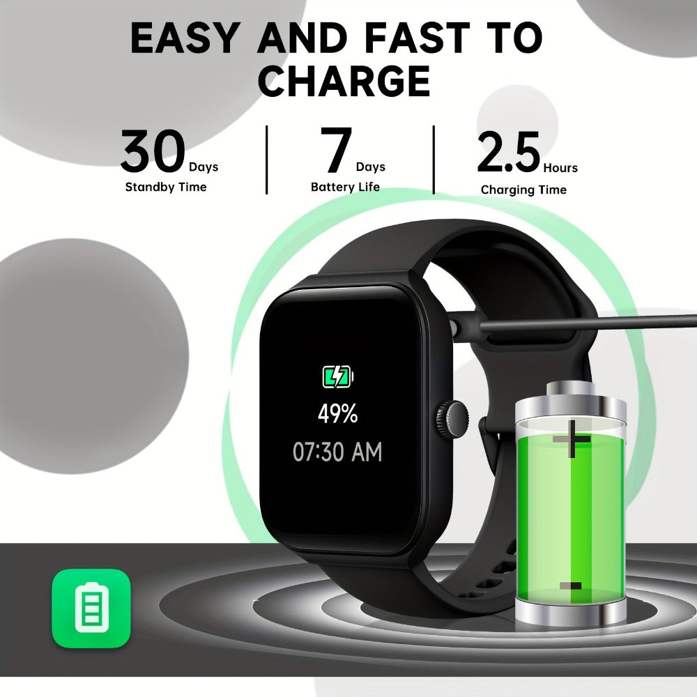 Fitness Tracker Smartwatch with Alexa Built-in FAWEIO 1.95" Large Display, Wireless Calling, 100+ Sport Modes, Pedometer Heart Rate Sleep Blood Oxygen, Compatible with iPhone & Android – Smart Watch for Men Women 11 Colors