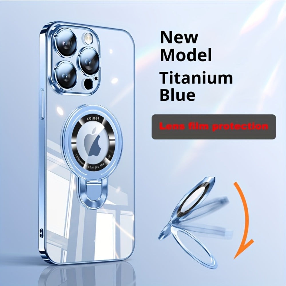 Magnetic U-Stand iPhone Case 2-Piece Set Drop Protection Streamlined Design for iPhone 17 Pro Max 17 Pro 17 Air 17 16 Pro Max 16 Pro 16 Plus 16 15 Pro Max 15 Pro 15 Plus 15 14 Pro Max 14 Pro 14 Plus 14 13 Pro Max 13 Pro 13 12 Pro Max 12 Pro 12