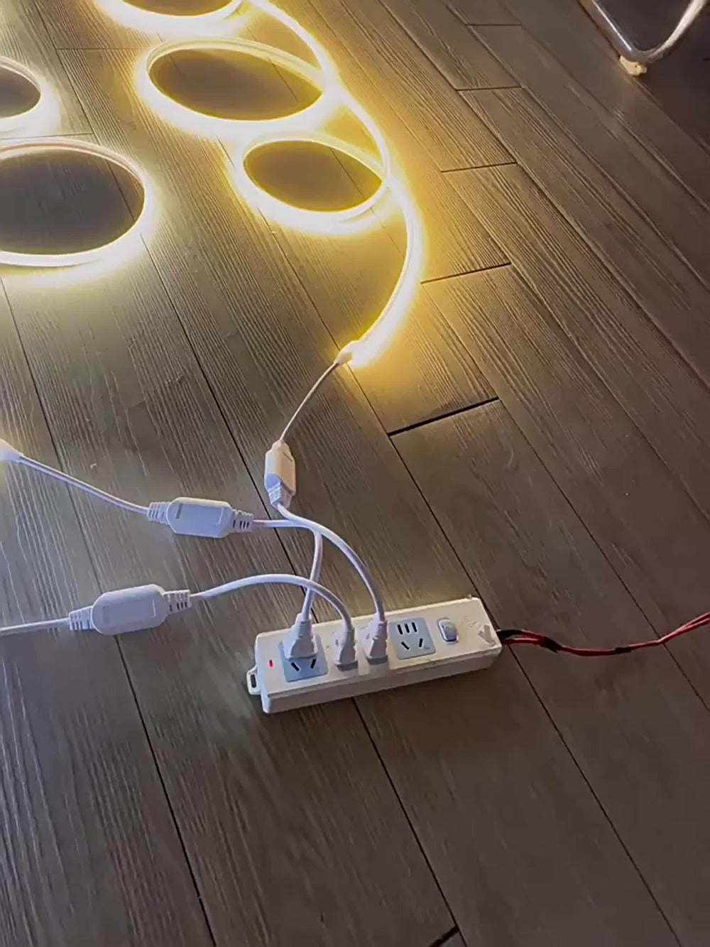 COB LED Strip Lights 10M 33ft 110V Connectable High Brightness Flexible Rope Light – No Dark Spots Indoor Outdoor Ceiling Kitchen Cabinet Closet Landscape Decor White Warm White