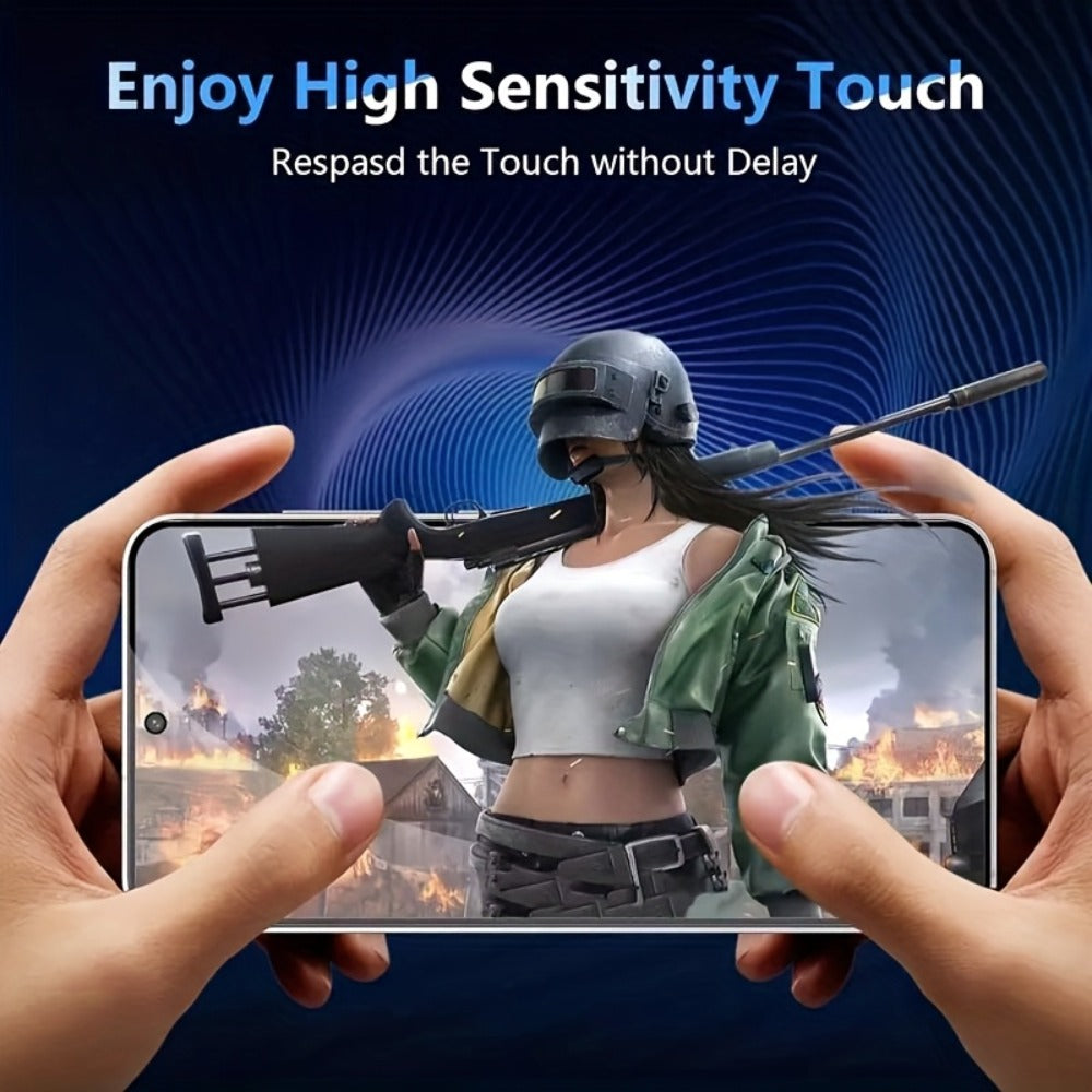 Samsung Galaxy Screen Protector Privacy + Camera Lens 2+2 Pack – 9H Anti-Spy Tempered Glass, Fingerprint Unlock Support, HD Clear, Anti-Scratch, Easy Install, Galaxy S23 Ultra & A34